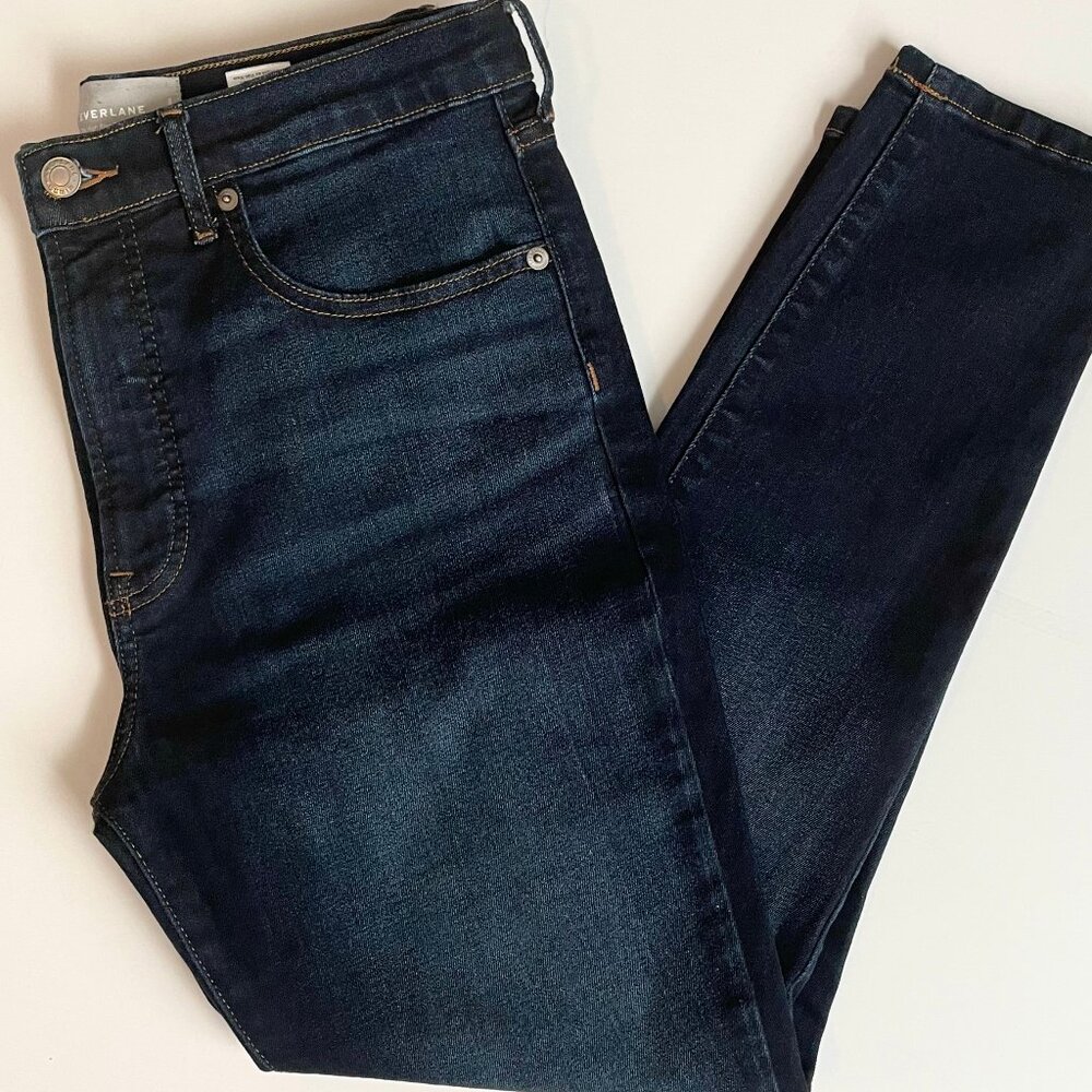 Everlane Authentic Stretch High-Rise Skinny Jean in Deep Indigo Size 30 - Picture 5 of 12